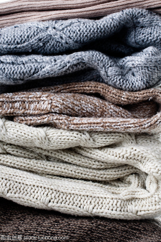 紋理的溫暖針織毛衫