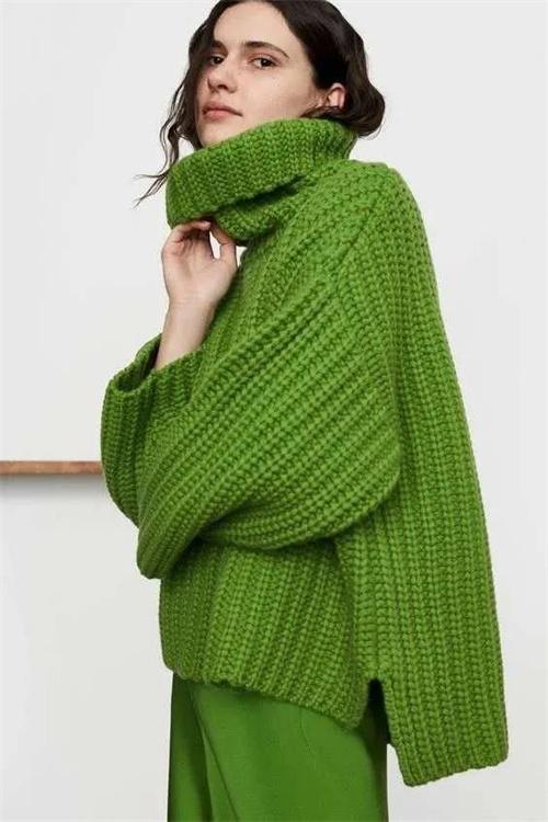 高領毛衣,原來這么好搭